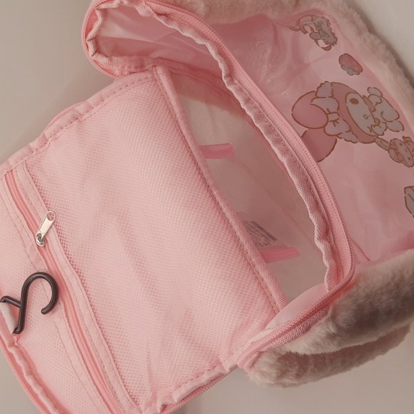 Sanrio HELLO KITTY Plush Clear Organizer Travel Storage Makeup Toiletries Bag - Picture 12 of 13